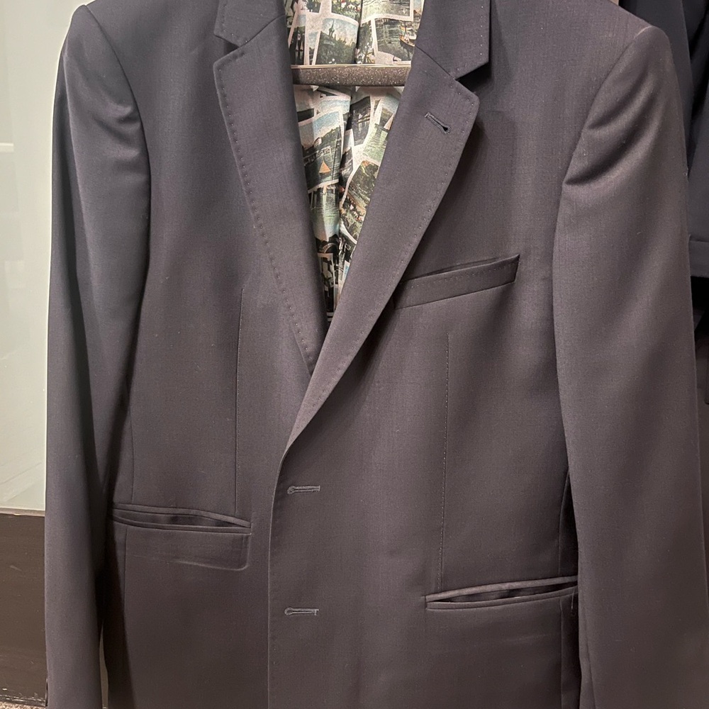 Ted Baker Navy Blue Sport Coat Timeless Elegance